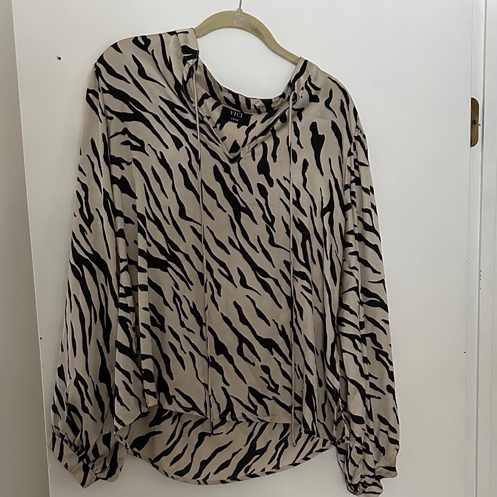 Vici Zebra print blouse